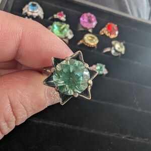 Vintage (Uranium) Spinel Silver Ring